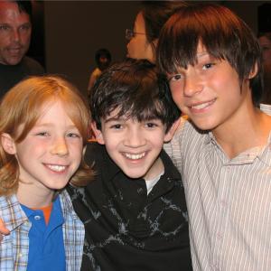 Devon Gearhart, Joey Luthman and Zach Mills at the Sag Foundation~ Conversations in 2009