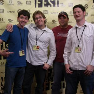 Chris Thomas at Fantastic Fest Film Festival (with Zombie Girl directors)