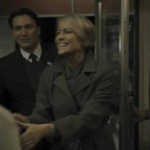 Still from House of Cards with Robin Wright and Kris Arnold.