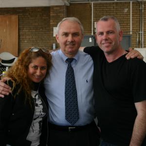 Bill Clark flanked by Iris Montalvo and James McSherry