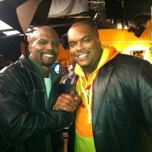 Sean Ringgold Here with Terry Crews on the Set of Are We There yet  