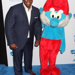 Sean Ringgold at the Smurfs Premiere in New york.