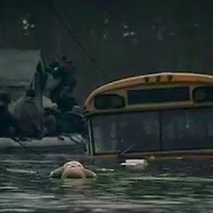 Flood rescue scene from Canadian Forces cinema commercial.