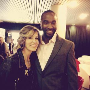 Dawan Owens and Felicity Huffman at the 2013 Tribeca Film Festival premiere of Trust Me
