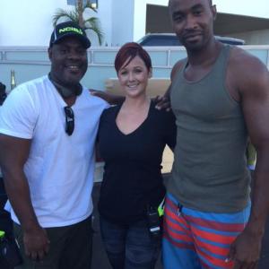 On the set of NCIS: LA with producer and writer Joe Wilson and Location Scout Jen Prince