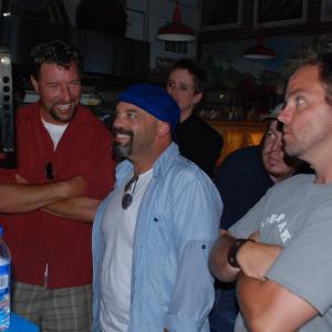 Lee Arenberg, Chad Lindberg and Rob laughing our asses off