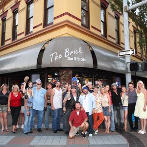 Cast Crew and Extras at The Brick in downtown Salem Oregon Robs home town