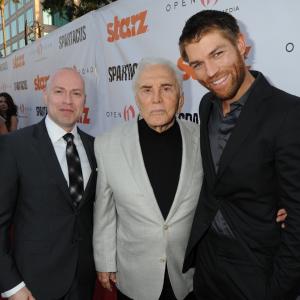 Kirk Douglas and Liam McIntyre in Spartacus Blood and Sand 2010