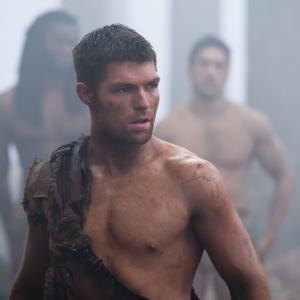 Still of Joseph Naufahu and Liam McIntyre in Spartacus Blood and Sand 2010