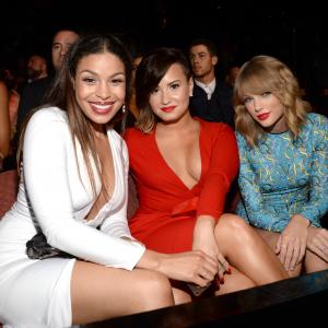 Demi Lovato Taylor Swift and Jordin Sparks at event of 2014 MTV Video Music Awards 2014