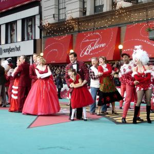 The original Broadway company of White Christmas performs in the Macys Thanksgiving Day Parade