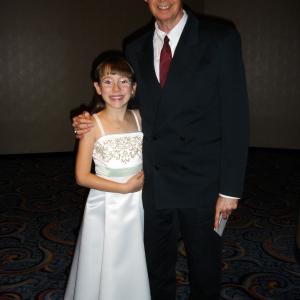 Melody with Randy Skinner at the Broadway opening night party for White Christmas