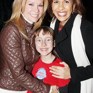 Kathie Lee Gifford and Hoda Kotb visit with Melody backstage at the Marquis