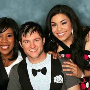 Still of Melinda Doolittle, Jordin Sparks and Blake Lewis in American Idol: The Search for a Superstar (2002)