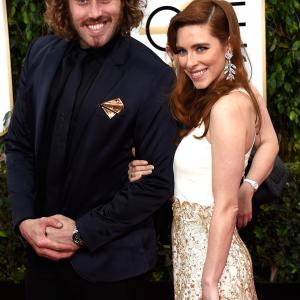 Kate Miller and T.J. Miller at event of The 72nd Annual Golden Globe Awards (2015)