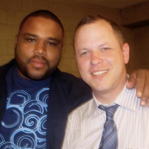 On the set of K Ville in New Orleans with Anthony Anderson