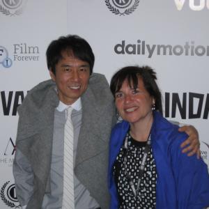 Junichi Kajioka and Maeve Murphy at event of the 23rd Raindance Film
