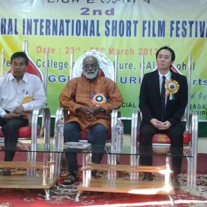 Junichi Kajioka at event of The 2nd Imphal International Film Festival