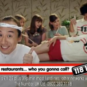 Still of Junichi Kajioka in 118 118 TV advert sushi version