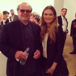Cecilia Foss and Jack Nicholson in West Hollywood, Los Angeles 2014.