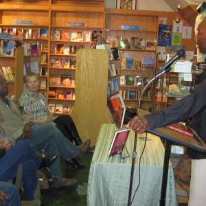 Carlton speaking at the debut of his awardwinning book Front  Center  How I learned To live There