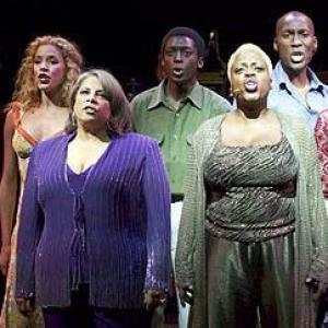 Carlton with Patti Austin and Lillias White, Natalie Willes and Timothy Ware during a performance of LIKE JAZZ, at the Mark Taper Forum in LA.