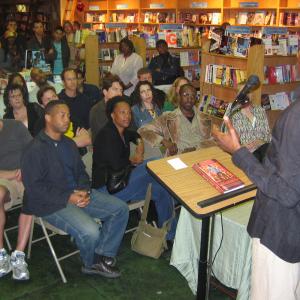 Carlton speaking at the launch of his awardwinning book Front  Center  How I Learned To Live There