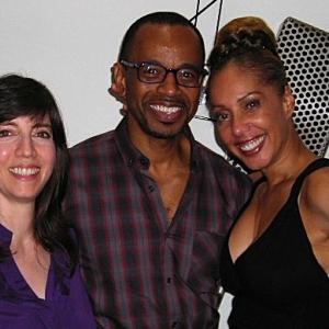Christine with Rudy Gaskins and Joan Baker - Voiceover Master Immersion Class on Nov 10, 2012 at Creative Media Recording Studios, Cypress CA.