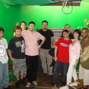 The cast and crew of Dark Frontier (production company: www.triple-fictionproductions.net)