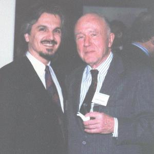 John Archibald Wheeler 19112008 the father of the black holes and V Alexander Stefan b 1948 in La Valencia Hotel La Jolla CA January 1991 during the Conference Achievements in Physics honoring Keith Allan Brueckner