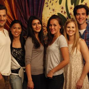 Becoming Sophie left to right Male Colead Daniel Mallinson Andrew producer Alisson Amigo Producer Sandy Sidhu Director Crystal Lowe ProducerCoWriterLead Ashley Alexander Sophie Male Lead Theo Devaney Kyle