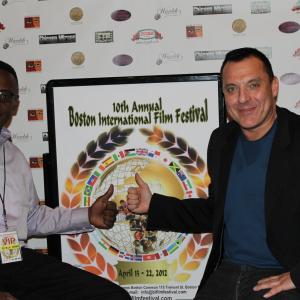 Patrick Jerome and Tom Sizemore at BIFF