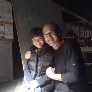 Michael Strusievici with Director Chuck Russell on the set of 