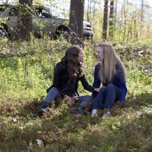 Kelcie Stranahan(Grace) and Maiara Walsh (Jennifer) -On set of 