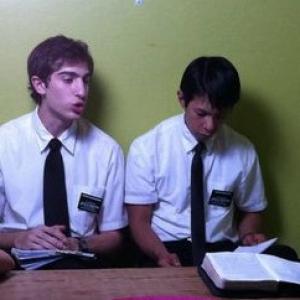 Minezota. Evan LaMagna, Hansel Ramirez as Elder Jared Casillas, Mormon