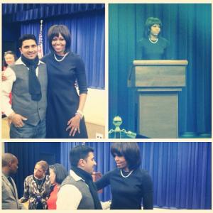 Amardeep meets with the 1st Lady Michelle O'bama to discuss violence in America
