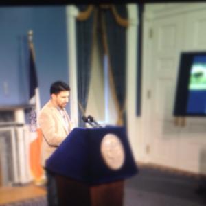Amardeep Kaleka speaking at the NYC Mayor Michael Bloombergs declaration to stop Gun Violence