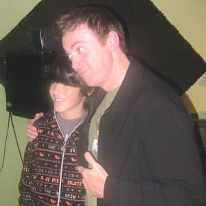 Cory Edwards and me clowning around with voiceovers