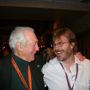 Sharing a laugh with James Karen at the 2010 Sedona International Film Festival