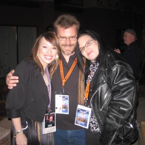 With Megan Lee Joy left and wife Miranda right at the 2009 Sedona International Film Festival
