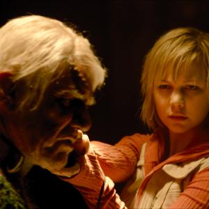 Still of Malcolm McDowell and Adelaide Clemens in Silent Hill: Revelation 3D (2012)