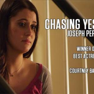 Courtney Baxter 2015 winner of Best Actress in the 30 Under 30 Film Festival NY NY for her performance as Jenny in Chasing Yesterday