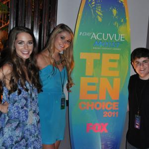 Jessica Rothenberg Courtney Baxter and Josh Flitter at the 2011 Teen Choice Awards afterparty