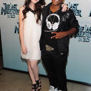 Leon Thomas III and Elizabeth Gillies at event of The Last Airbender 2010