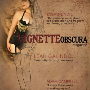 On cover of Vignette Obscura Music  Art magazine June 2014