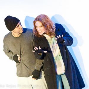 Shannon Lower and Jay Rivera in the on-stage version of 