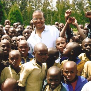 John Hope Bryant in Rwanda for filming of Rwanda Rising with civil rights icon Ambassador Andrew Young