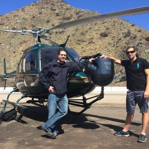 Steve from GSS (Left) and Blair (right) on location in LA filming with the GSS C520