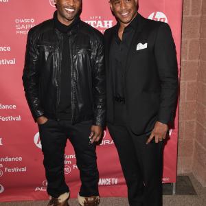 Datari Turner and Kamid Mosby at event of Ten Thousand Saints 2015