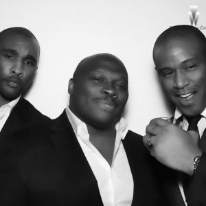 Producers Datari Turner, Marvin Peart & Kamid Mosby celebrate Oscar night at The Weinstein Company Oscar Party.